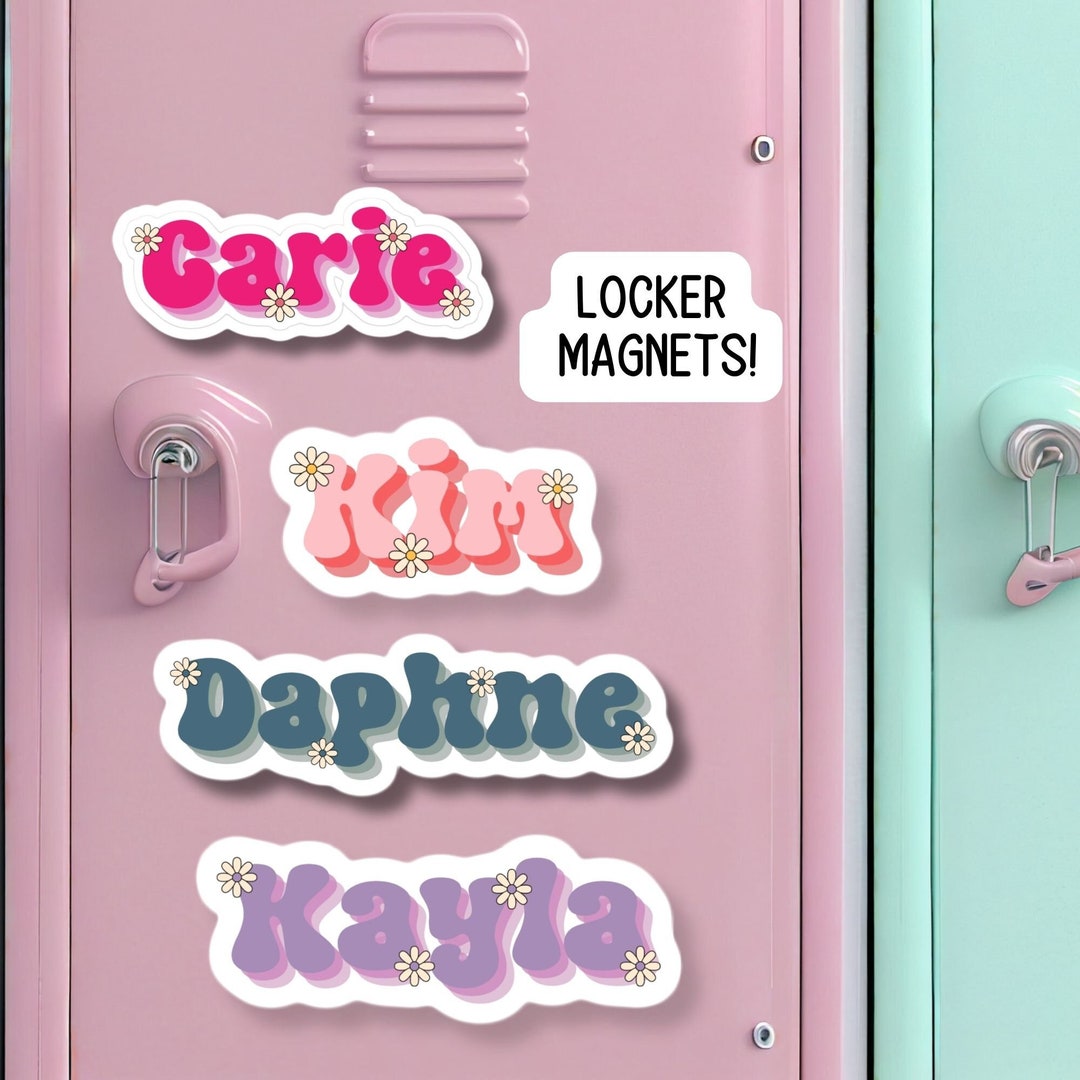 Locker Name Magnet Custom Name Magnet Personalized Magnet Name Magnet ...