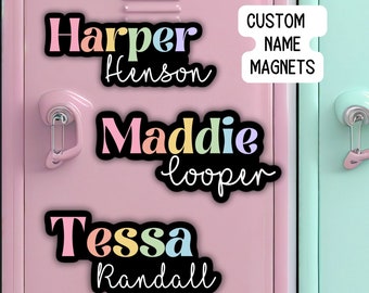 Custom name Magnet, personalized magnet, name magnet, locker magnet, fridge magnet, kids name magnet, locker decor, School locker magnet