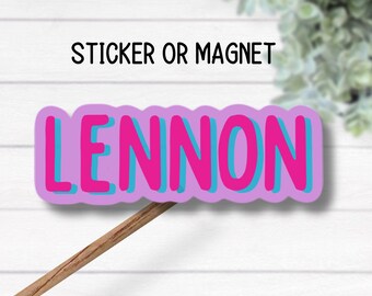 Custom name sticker kids name sticker personalized sticker Locker Magnet Water bottle name sticker boys name sticker girls name sticker