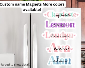 Custom name magnet, locker magnets, refrigerator magnet, decorative magnet, personalized magnet, gift, cute magnet, kids magnet, customized