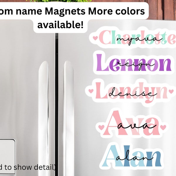 Custom name magnet, locker magnets, refrigerator magnet, decorative magnet, personalized magnet, gift, cute magnet, kids magnet, customized