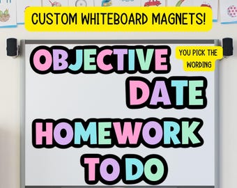 Whiteboard teacher Classroom magnet Custom Magnet for magnet school subject personalized magnetic white board blackboard back to school
