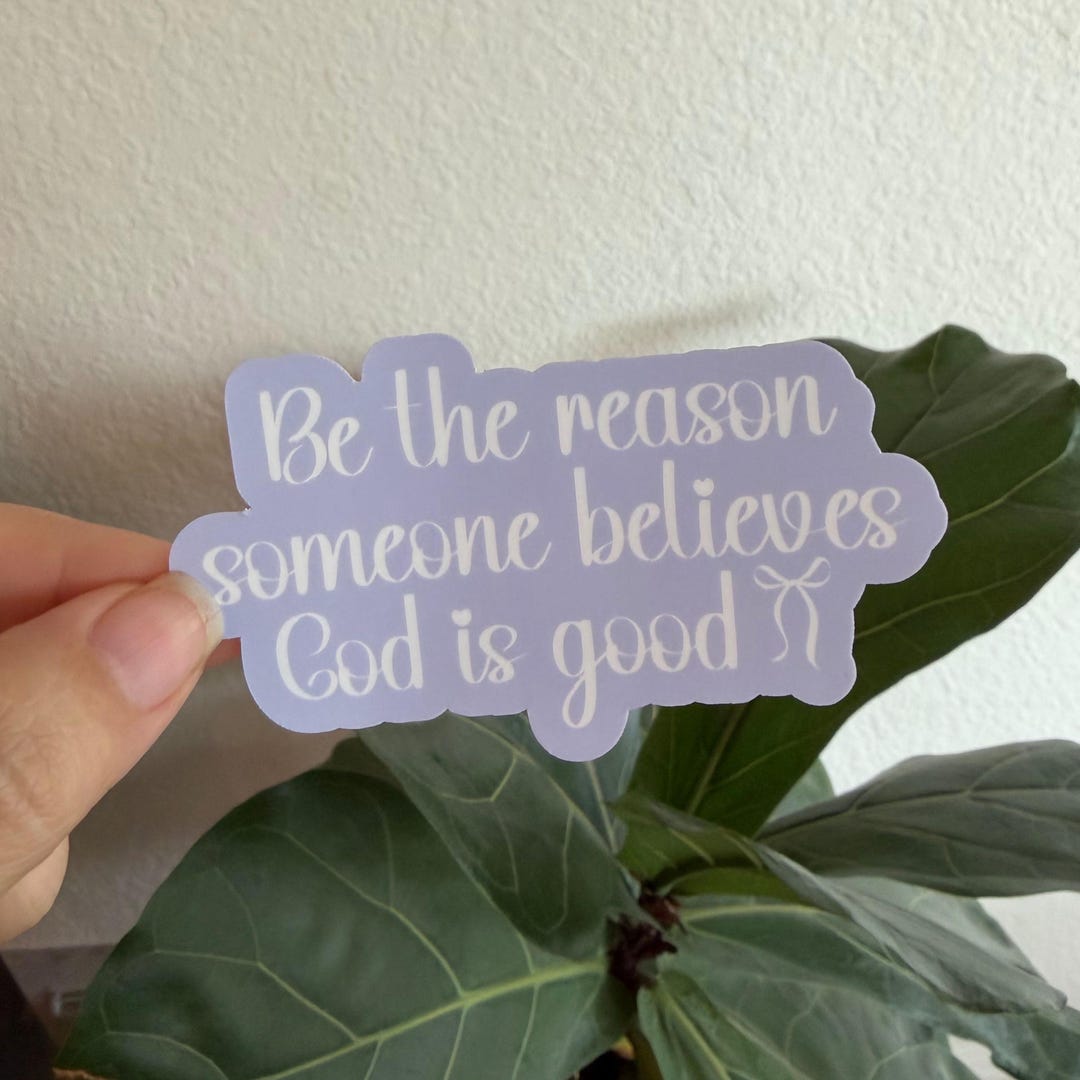 Christian Sticker Bible Verse Faith Gift for Her Magnet Psalm Water ...