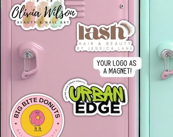 Custom logo magnets Custom Magnet Business Marketing Swag Employee Merch Personalized Business Magnet Office Decor company coworker