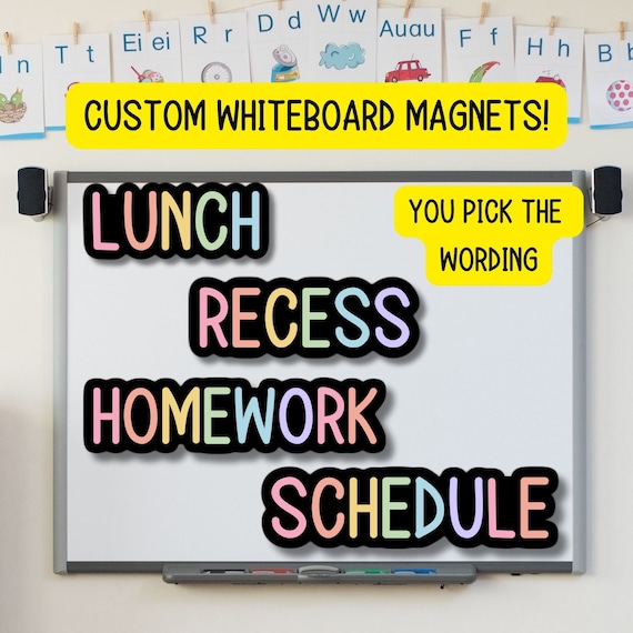 Classroom magnet Custom Magnet for whiteboard teacher magnet school subject personalized magnetic whiteboard blackboard back to school