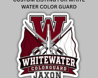 Custom listing for Whitewater Color guard
