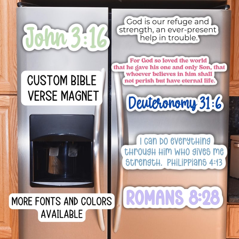 Emergency Scripture Magnets Bible Verse Magnets - Etsy