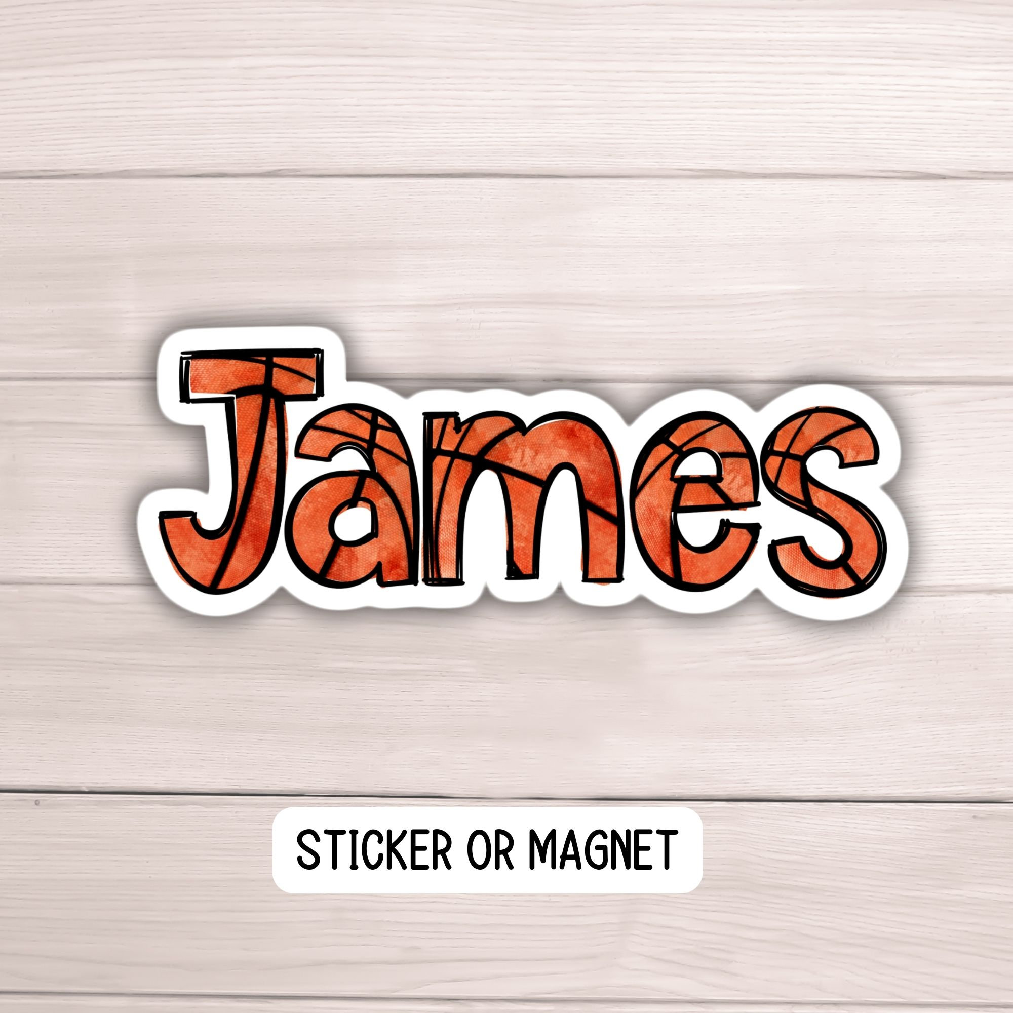 Basketball Custom Name Sticker Basketball Team Gifts Basketball Team ...