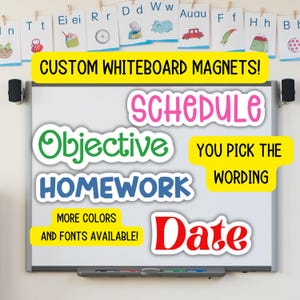 Classroom magnet Custom Magnet for whiteboard teacher magnet school subject personalized magnetic white board blackboard back to school