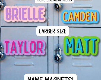 Locker magnet Custom name Magnet, personalized magnet, name magnet, fridge magnet, kids name magnet, locker decor, School locker magnet