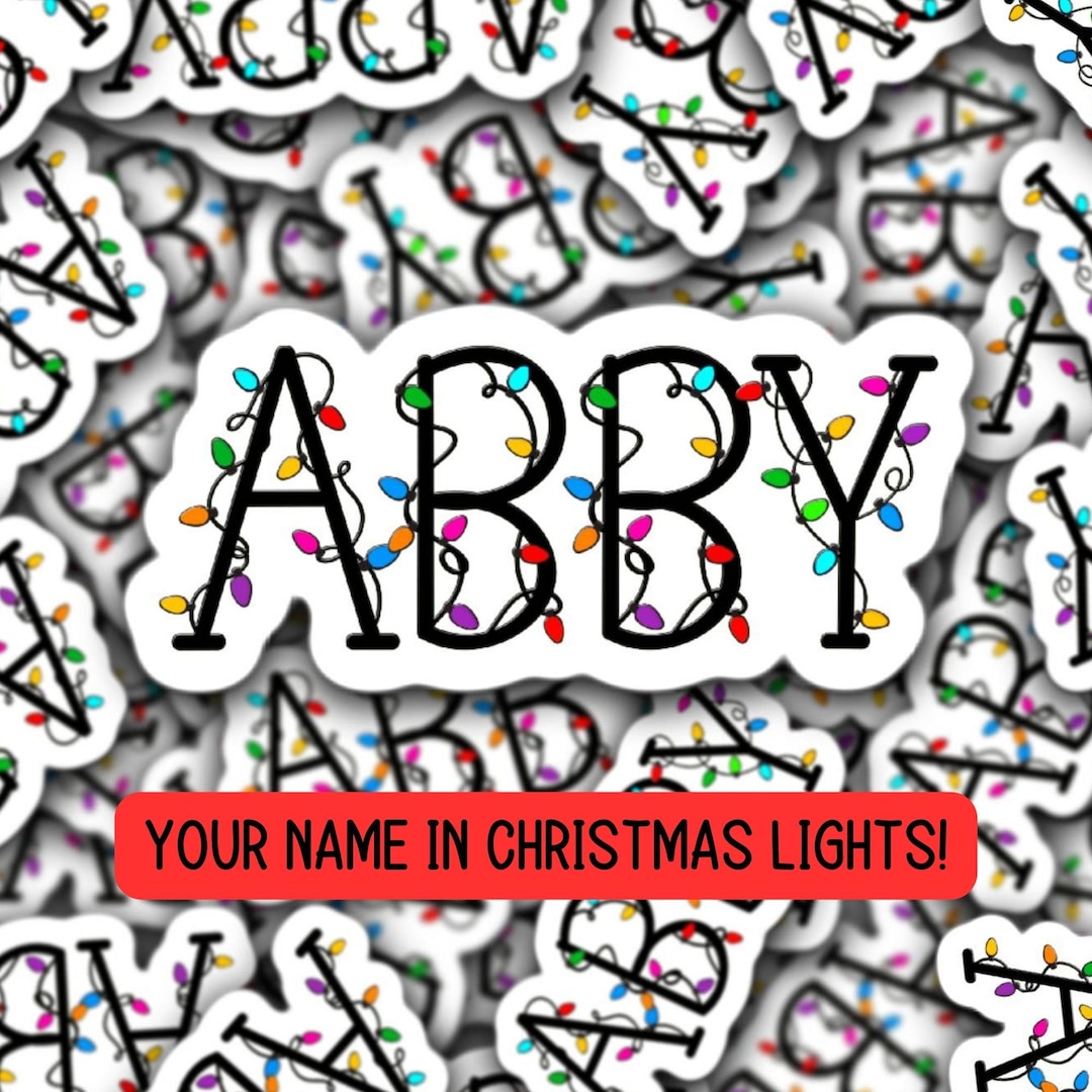 Christmas Name Sticker Gift Tags Christmas Present Name Etsy