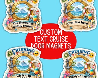 Custom Cruise Door Stateroom Decor Birthday Cruise Custom Magnet Family Cruise Girls Trip Cruising Door Signs Personalized Gift