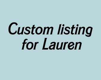 Listing for Lauren