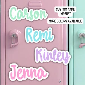 Custom name Magnet personalized magnet cruise door locker accessories decor fridge kids name School locker work employee names business