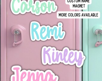 Custom name Magnet, personalized magnet, name magnet, locker magnet, fridge magnet, kids name magnet, locker decor, School locker magnet