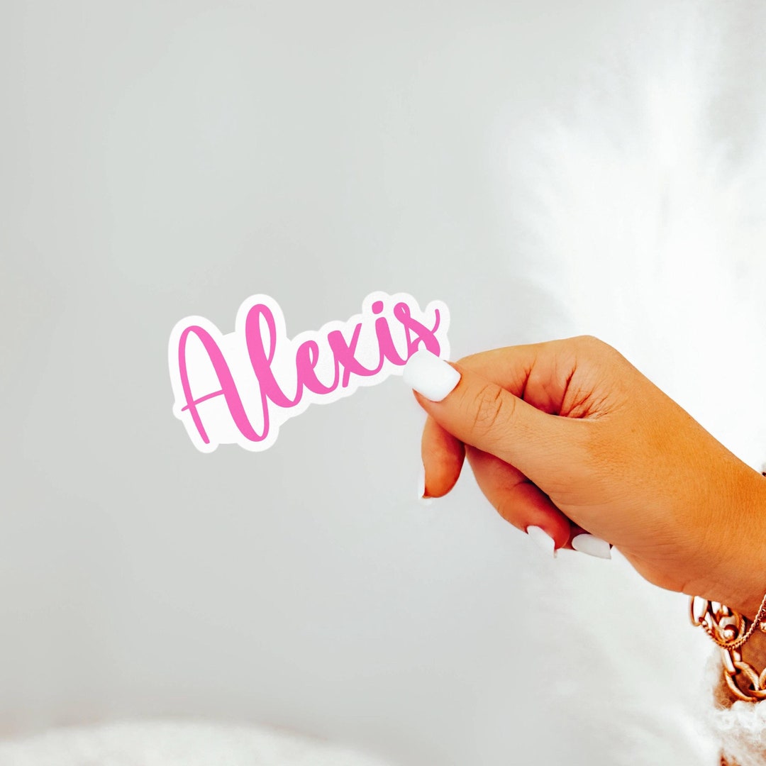 Sticker Cursive Name Cursive Script Name Sticker Kids Name Sticker School Lunch Box ...
