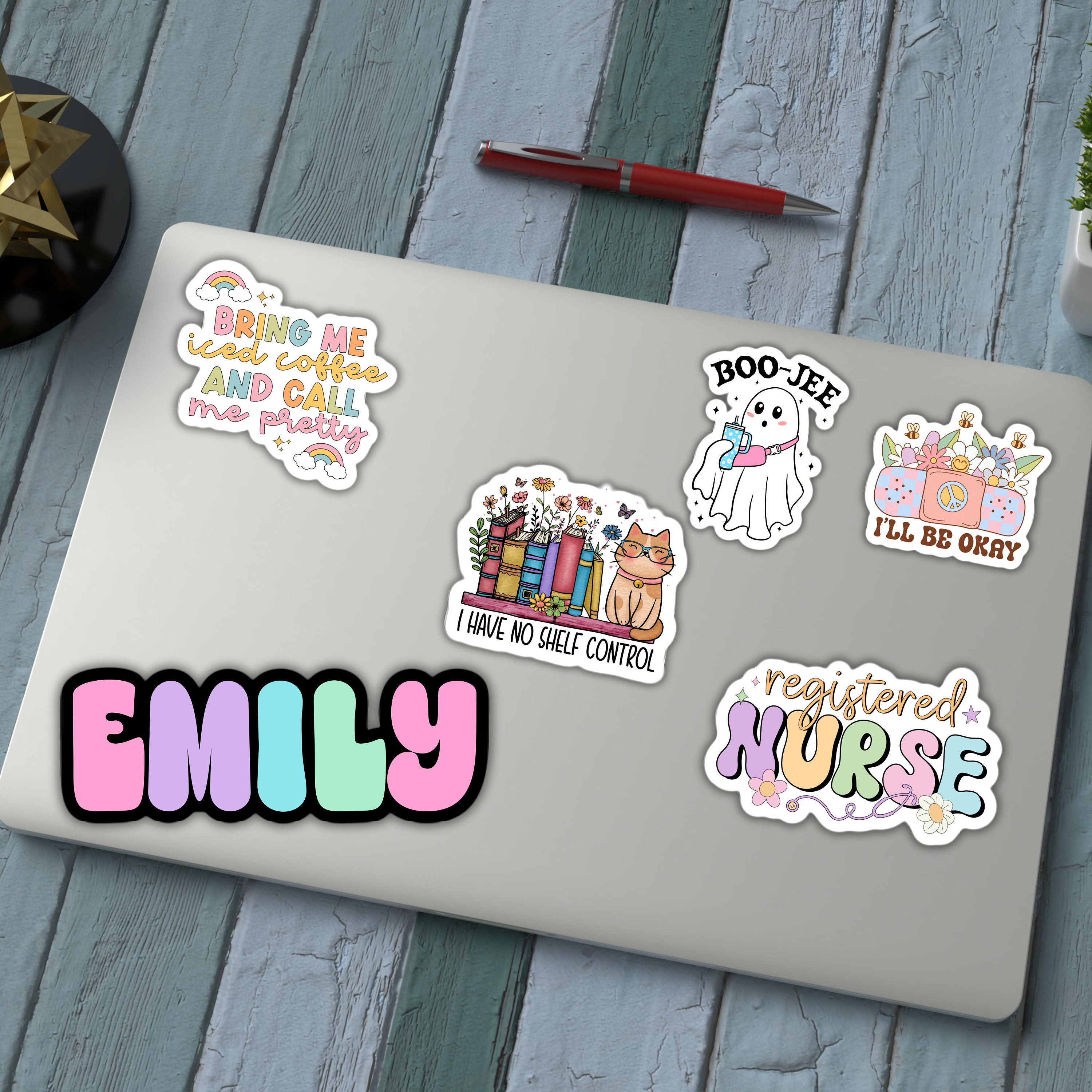 Name Sticker Model Custom Name Sticker Personalized Name Stickers Custom Name Stickers ...