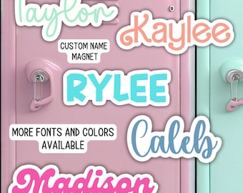 Custom name Magnet personalized magnet name magnet locker magnet fridge magnet kids name magnet locker decor School locker cruise door gift