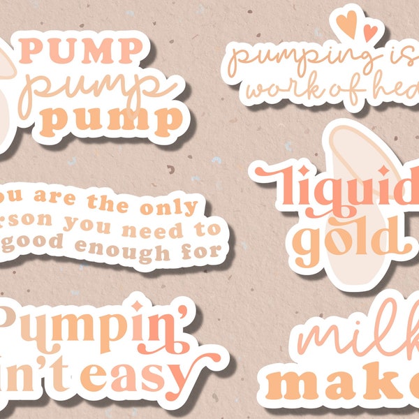 Breast feeding stickers, pumping stickers, exclusive pumper, milk maker, sticker pack , magnets, nursing , liquid gold, breast milk, mama