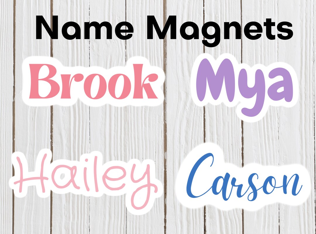Magnet, Custom Magnet, Name Magnet, Locker Magnet, Fridge Magnet ...