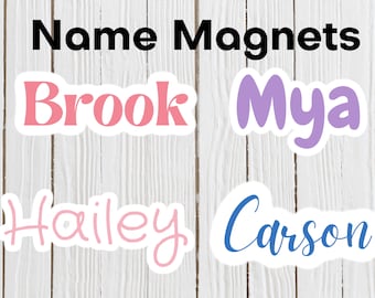 Magnet, custom magnet, name magnet, locker magnet, fridge magnet, decorative magnet, back to school, kid magnets, cute magnet