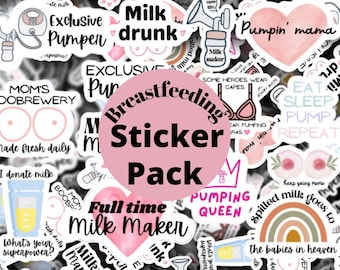 Breastfeeding stickers pack, sticker deal, liquid gold, pumping mama, exclusive pumper, milky mama, milestone sticker, spectra, milk maker,