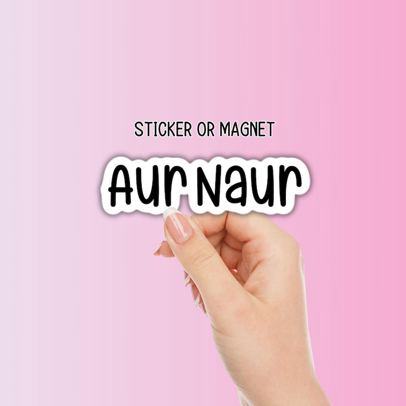 Naur Hand Aur Naur Cute Aussie Accent Sticker Meme Magnet Adult Funny Snarky ...
