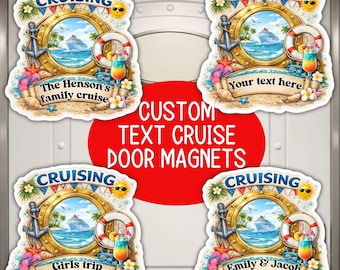 Custom Cruise Door Stateroom Decor Birthday Cruise Custom Magnet Family Cruise Girls Trip Cruising Door Signs Personalized Gift