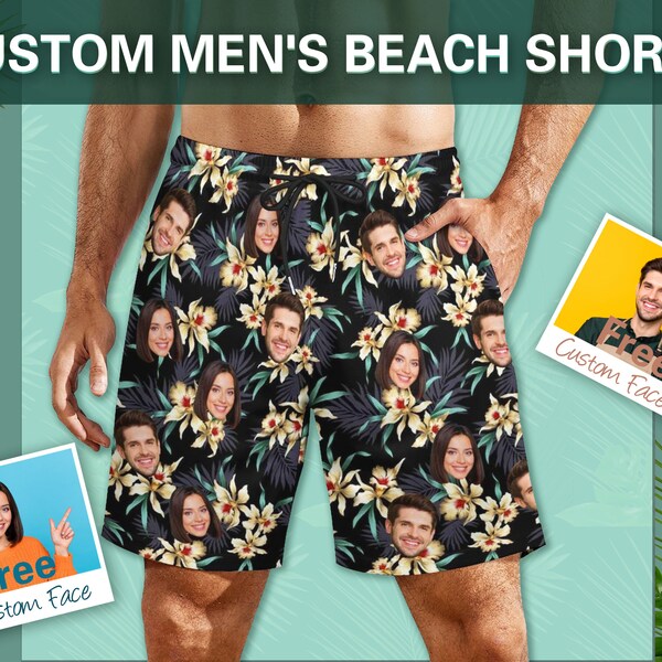 Custom Swim Trunks Etsy