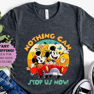 Mickey & Minnie&#39;s Runaway Railway Shirt: Retro Disneyland Family Vacation