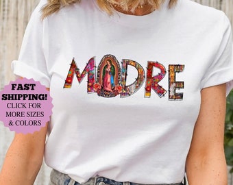 Camiseta de la Virgen María, Camiseta retro mexicana para mamá