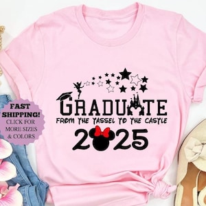 Disney Senior 2025 Shirt, Minnie Graduation Sweatshirt, Disney Senior Squad 2025 Hoodie, Disney Class of 2025 Shirt, Disney Collage life Tee