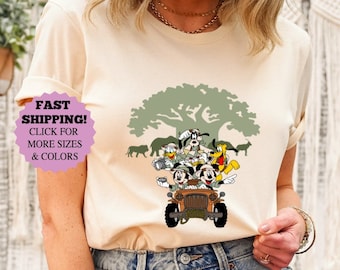 Mickey And Friends Animal Kingdom Safari Shirt, Disney Safari Trip Sweatshirt, Matching Family Safari Hoodie, Disney Family safari Tee