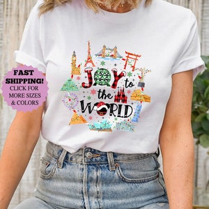 Epcot Weihnachtshemd, Freude an die Welt, Disney Familienhemden, Weihnachten bei Epcot, Disney Christmas Trip Shirts, Disney Weihnachtshemden