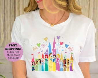 Disney Princess Castle Shirt, Disney Vacation Shirt, Disney Princess Castle Hoodie, Princess Gift, Disney Girl Trip sweatshirt, Princess Tee