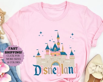 Disneyland castle Shirt, Disneyland 2025 Trip Tee, Vintage Disneyland shirt, Disney Family vacation Sweatshirt, Magic kingdom castle Hoodie
