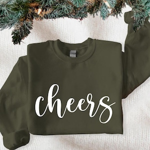 Prost-Shirt, Frohes Neues Jahr 2025 Sweatshirt, Silvester Hoodie, Neujahrs-Cheers-Shirt, Neujahrs-Familien-Weihnachtsgeschenk, Pop the Bubble