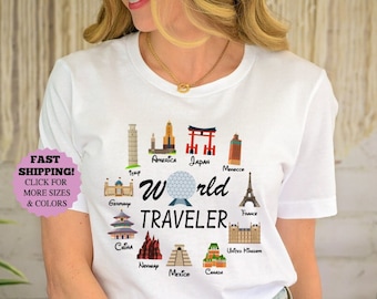 Disney Epcot World Traveler Shirt, Disney World Family Vacation Sweatshirt, Disneyland Epcot Group Trip Hoodie, Disney World Adventure Shirt