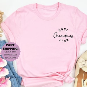 Maglietta Cool Grandmas Club, Felpa della nonna preferita, Regalo fantastico per la nonna da parte del nipote, Nuova maglietta della nonna, Felpa con cappuccio trendy della nonna con tasca