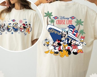 Comfort Colors Disney Cruise Line shirt, Mickey And Friends Family Cruise Vacation Shirt, Disney Cruise 2025 Shirt, Cruise Group Trip shirt