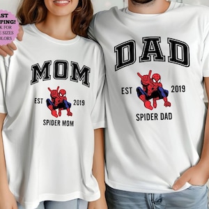 Custom Spider Mom Shirt: Mother&#39;s Day Spider Family Tee