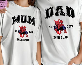 Camiseta personalizada da mãe aranha: camiseta da família aranha para o dia das mães