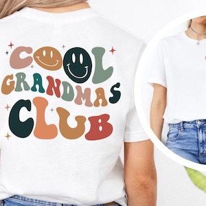 Cool Grandmas Club Shirt, New Grandma Birthday Shirt, Grandma To Be Tee, Promoted To Grandma Gift, Mother&#39;s Day Gift, Grandma Christmas Gift