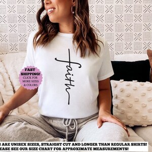 Faith Shirt, Faith Cross Shirt, Christian Gift, Faith Gift, Christian Shirts , Love and Grace Shirt, Faith Cross, Vertical Cross, Jesus