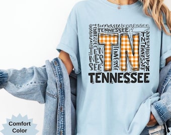 Comfort Colors Tennessee Vols Shirt, Travel Tee