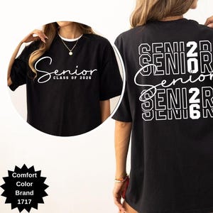 Comfort Colors Senior 2026 Shirt, High School Graduation Tee