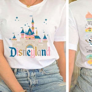 Disneyland Things To Do back and front vacation shirt, Disneyland 2025 Family Trip shirt, Disney Vintage Mickey And Friends Epcot crew Tee