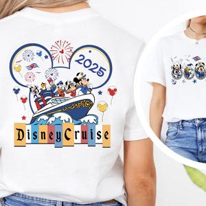 Disney Cruise 2025 Shirt, Disney Cruise Familienreise Shirt, Micky und Freunde Kreuzfahrt Shirt, Disney Familienurlaub Shirt, Kreuzfahrt Geschenk