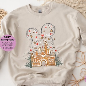 Disney Gingerbread Castle Shirt, Christmas Castle Shirt, Disney Christmas Shirt, Mickey Christmas Shirt, Disney Christmas Family Shirts,