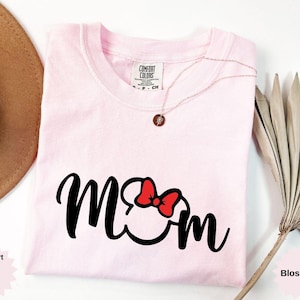 Comfort Colors® Disney Mom Shirt, Mother&#39;s Day, Minnie Mom Shirt, Disney Mom and Dad shirt, Mickey Dad Shirt, Disney family Couple Trip Tee